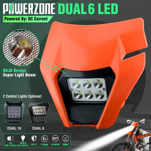PowerZone Motorcycle LED Headlight For KTM